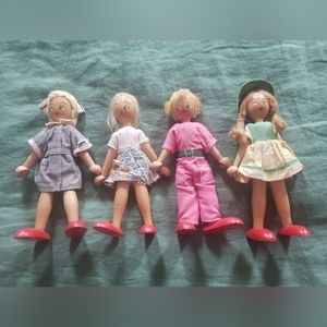 Vintage Polish Wooden Dolls set of 4